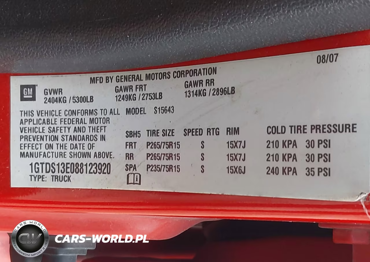 2008 GMC Canyon Sle1 VIN:1GTDS13E088123920 - 9