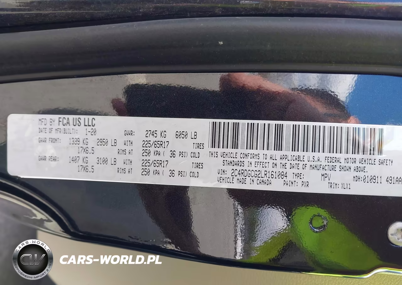 2020 Dodge Grand Caravan Sxt VIN:2C4RDGCG2LR161084 - 9