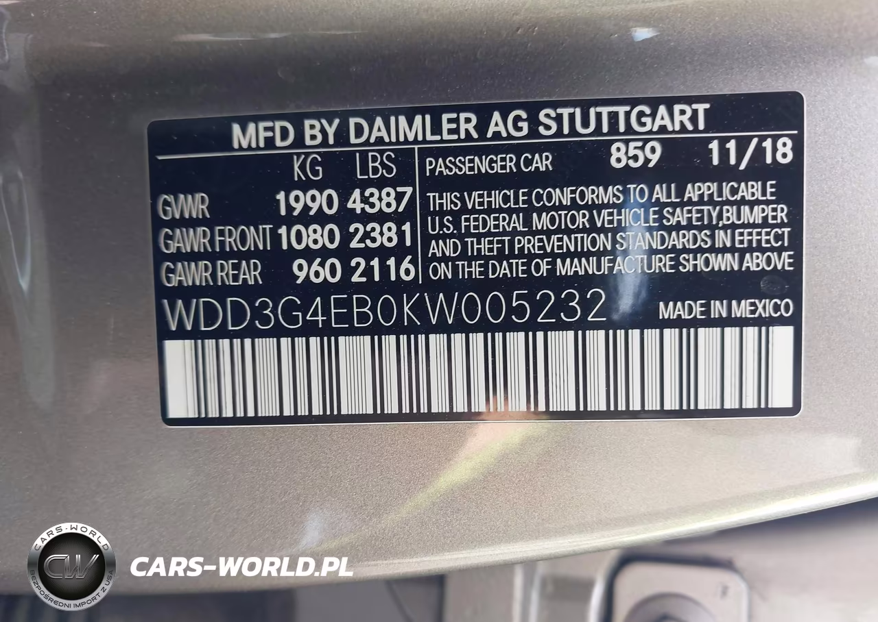 2019 Mercedes-Benz A 220 VIN:WDD3G4EB0KW005232 - 9