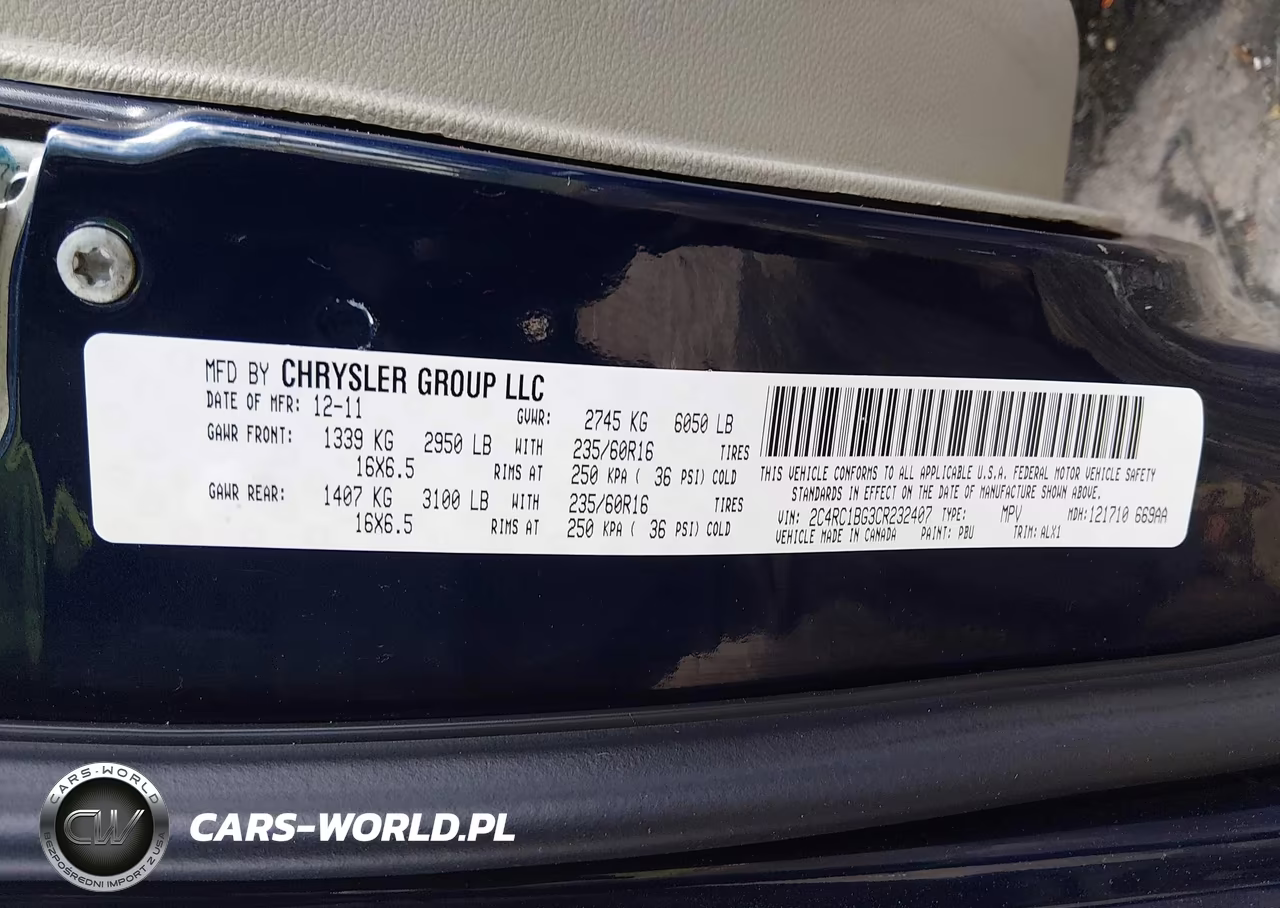 2012 Chrysler Town & Country Touring VIN:2C4RC1BG3CR232407 - 9
