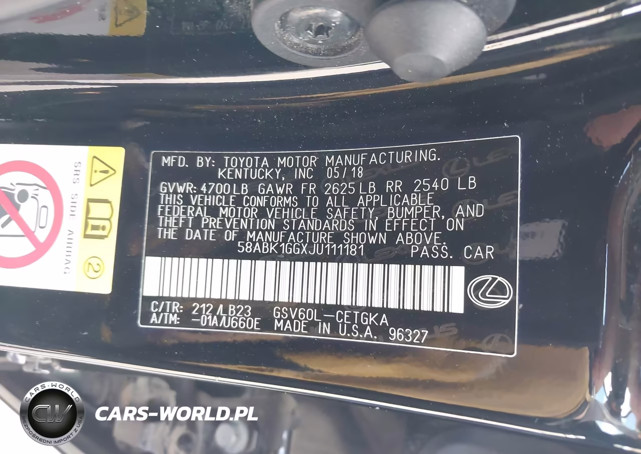 2018 Lexus Es 350 VIN:58ABK1GGXJU111181 - 9