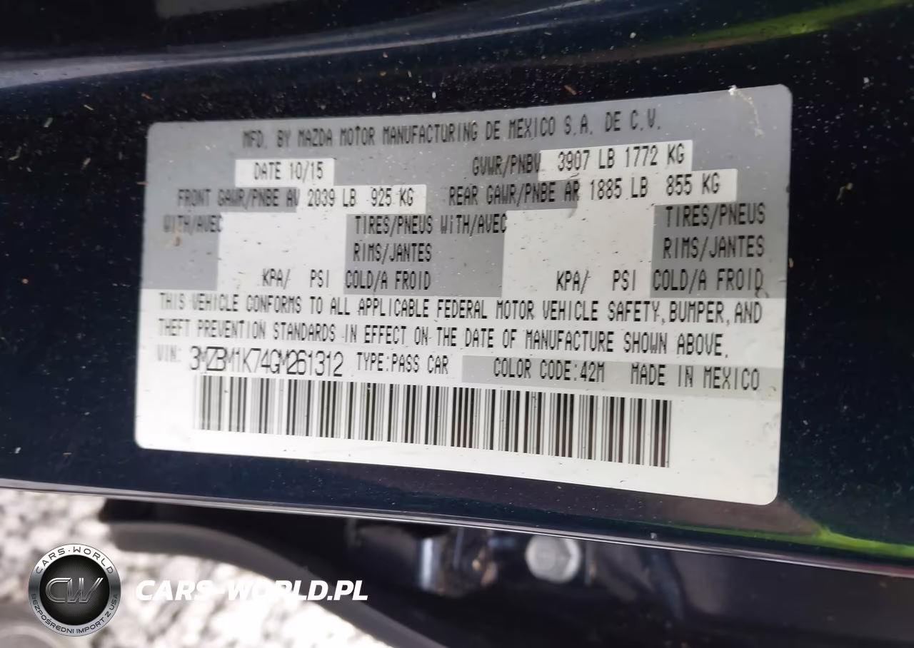 2016 Mazda Mazda3 I Sport VIN:3MZBM1K74GM261312 - 9