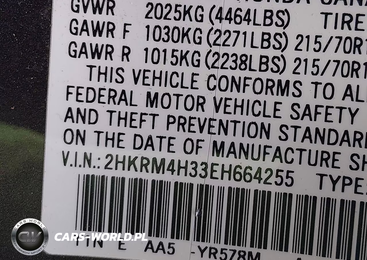 2014 Honda Cr-V Lx VIN:2HKRM4H33EH664255 - 9
