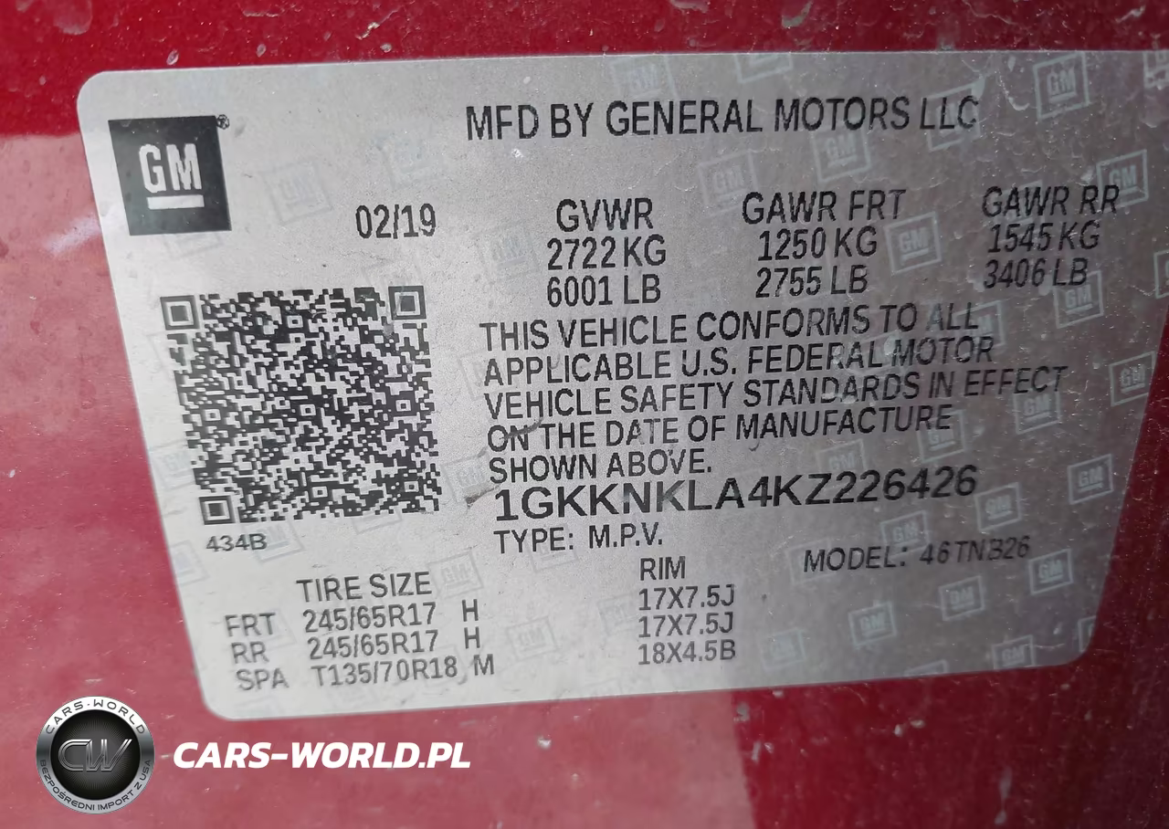 2019 GMC Acadia Sle-1 VIN:1GKKNKLA4KZ226426 - 9