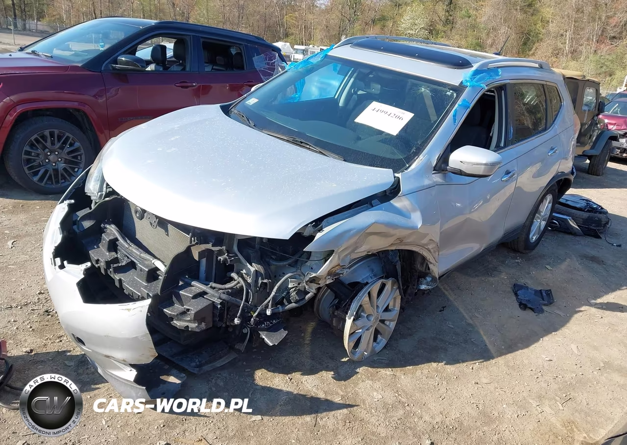 2014 Nissan Rogue Sv VIN:5N1AT2MV7EC758237 - 2