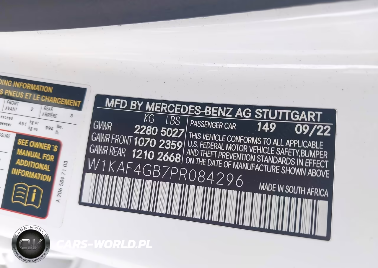 2023 Mercedes-Benz C 300 Sedan VIN:W1KAF4GB7PR084296 - 9