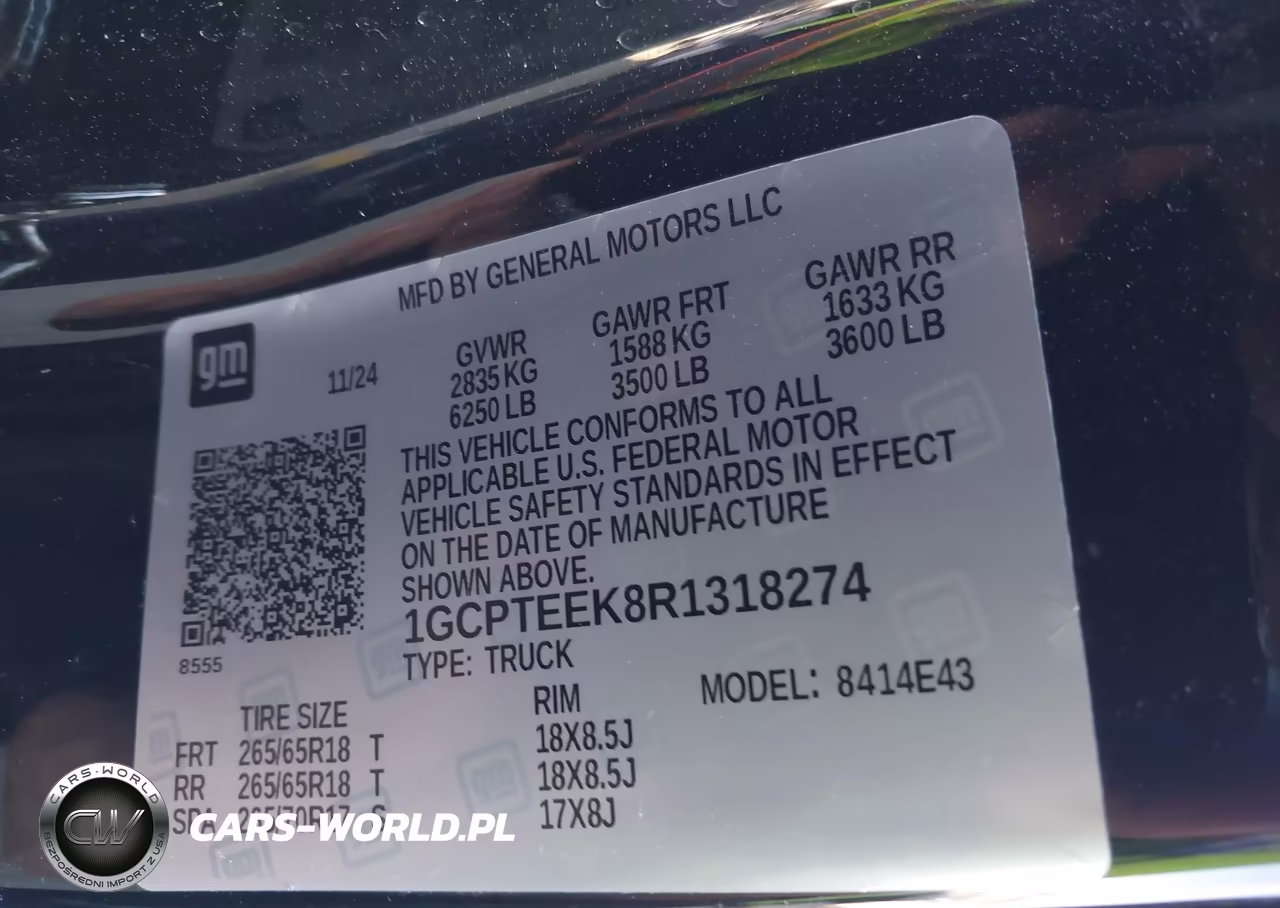 2024 Chevrolet Colorado 4Wd Trail Boss VIN:1GCPTEEK8R1318274 - 9