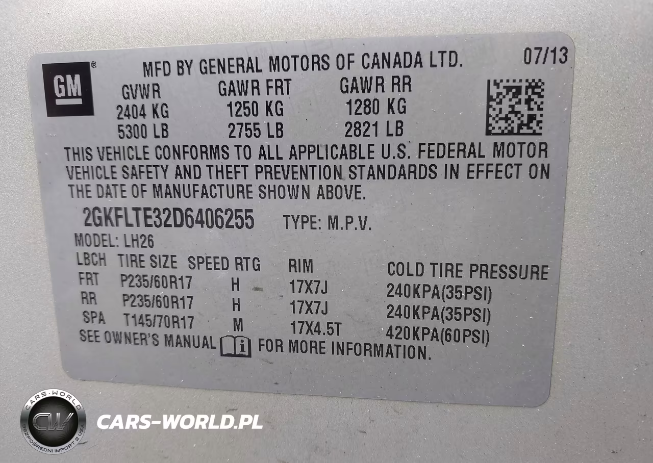 2013 GMC Terrain Sle-2 VIN:2GKFLTE32D6406255 - 9