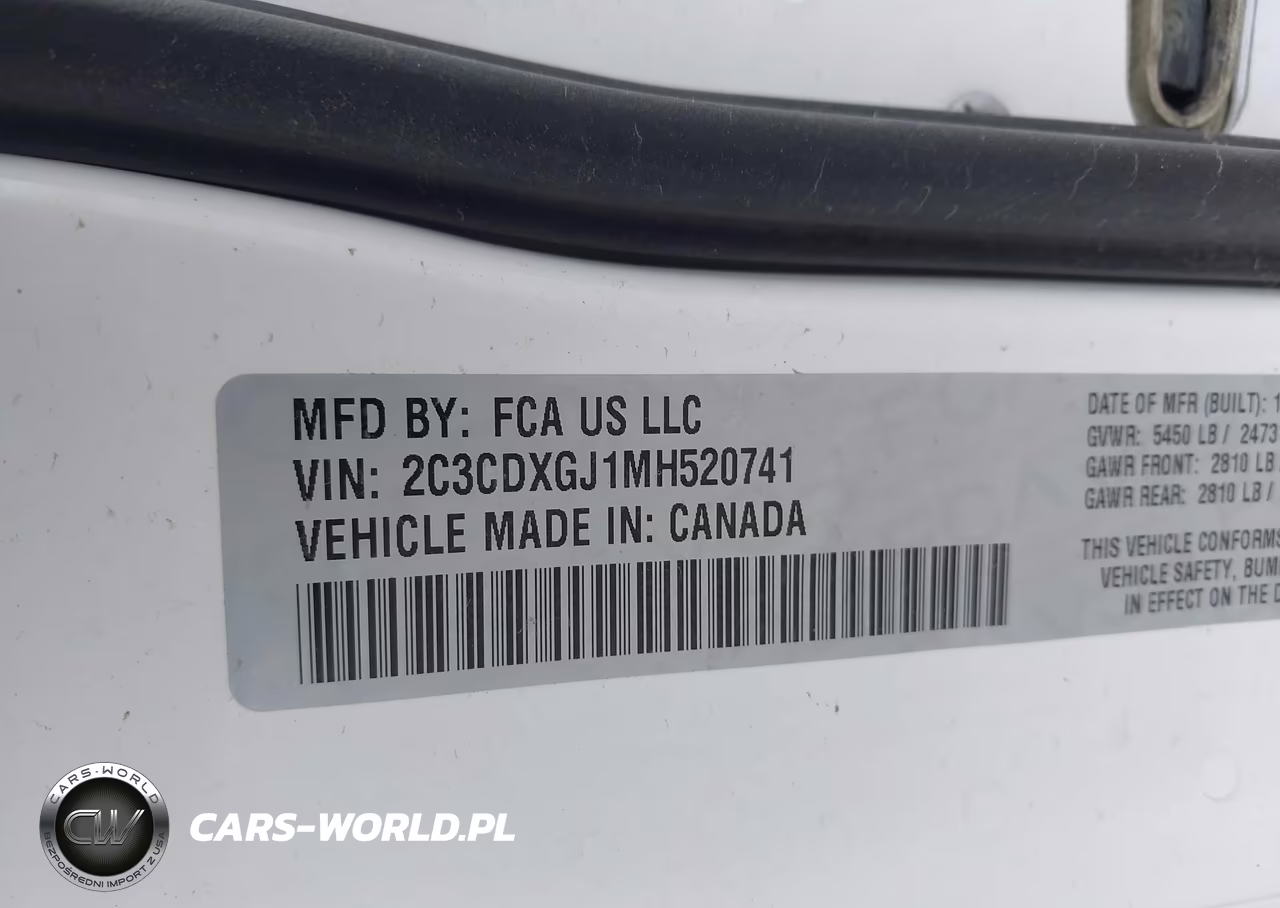 2021 Dodge Charger Scat Pack Rwd VIN:2C3CDXGJ1MH520741 - 9