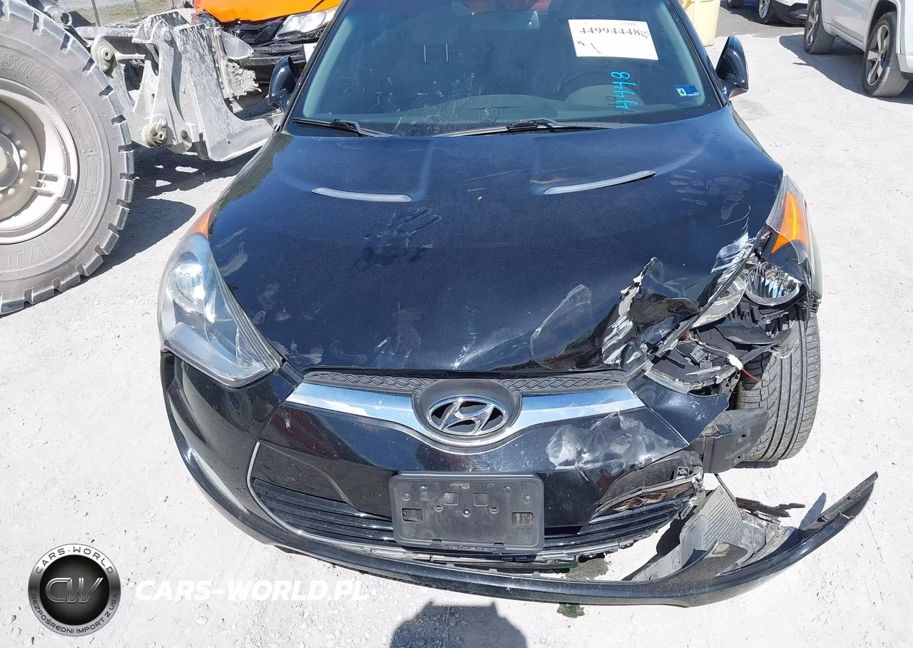 2013 Hyundai Veloster Base W-Gray VIN:KMHTC6AD6DU139326 - 6