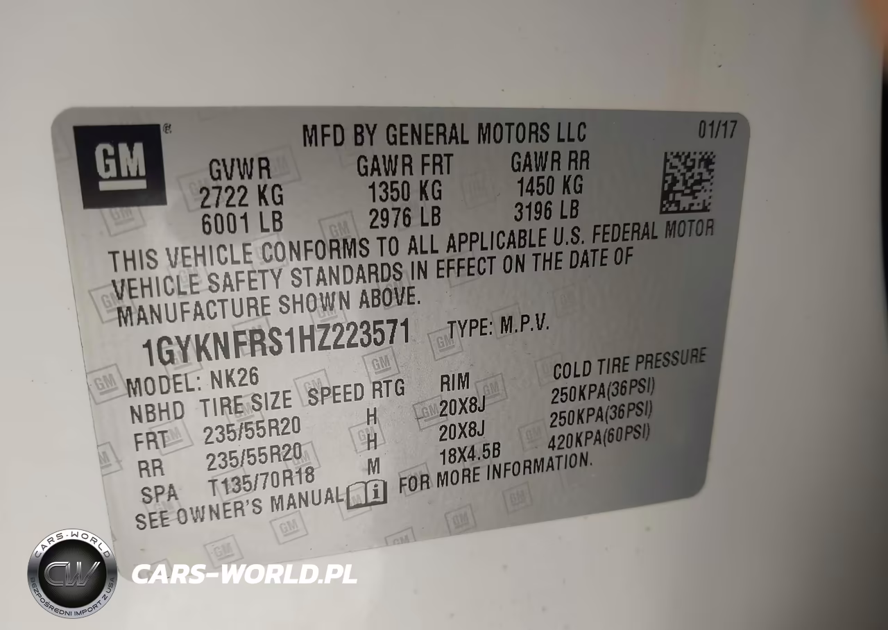 2017 Cadillac Xt5 Platinum VIN:1GYKNFRS1HZ223571 - 9