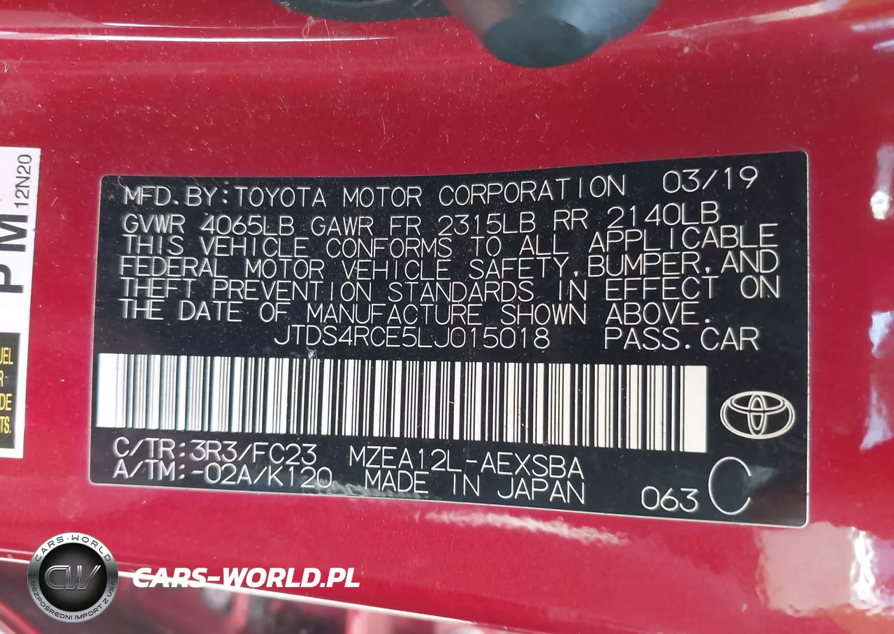 2020 Toyota Corolla Se VIN:JTDS4RCE5LJ015018 - 9