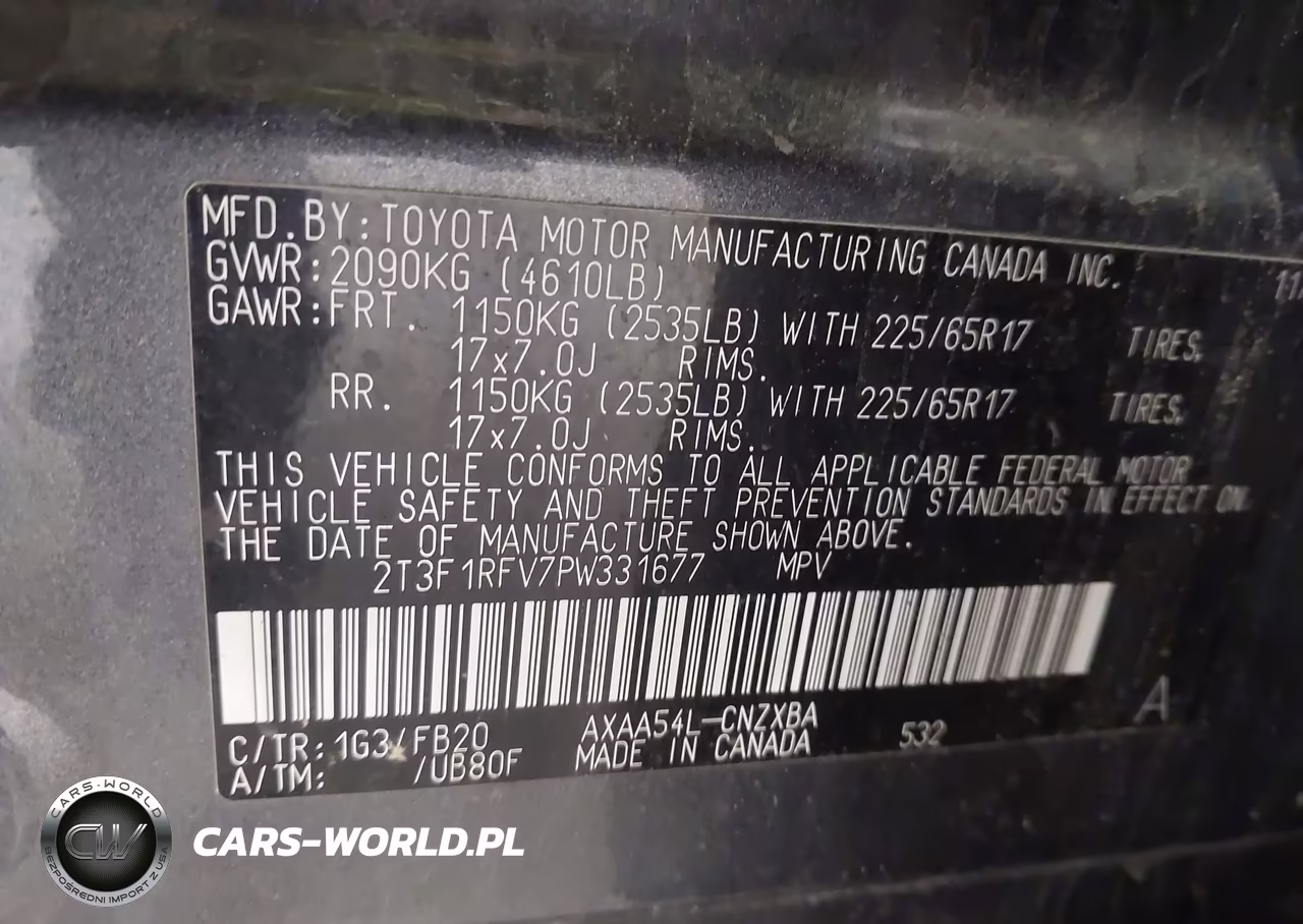 2023 Toyota Rav4 Le VIN:2T3F1RFV7PW331677 - 9