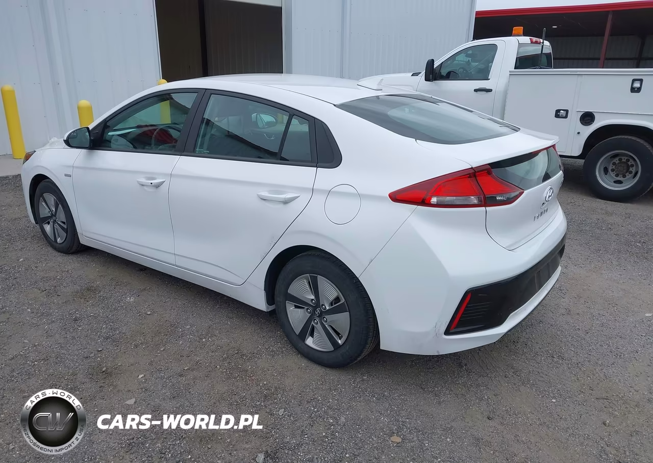 2018 Hyundai Ioniq Hybrid Blue VIN:KMHC65LC6JU076214 - 3