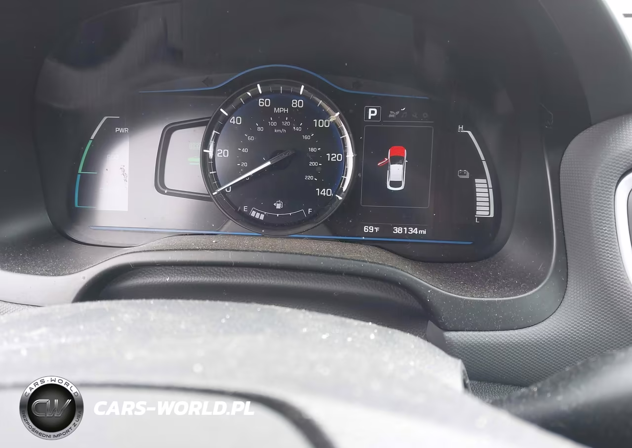 2018 Hyundai Ioniq Hybrid Blue VIN:KMHC65LC6JU076214 - 7