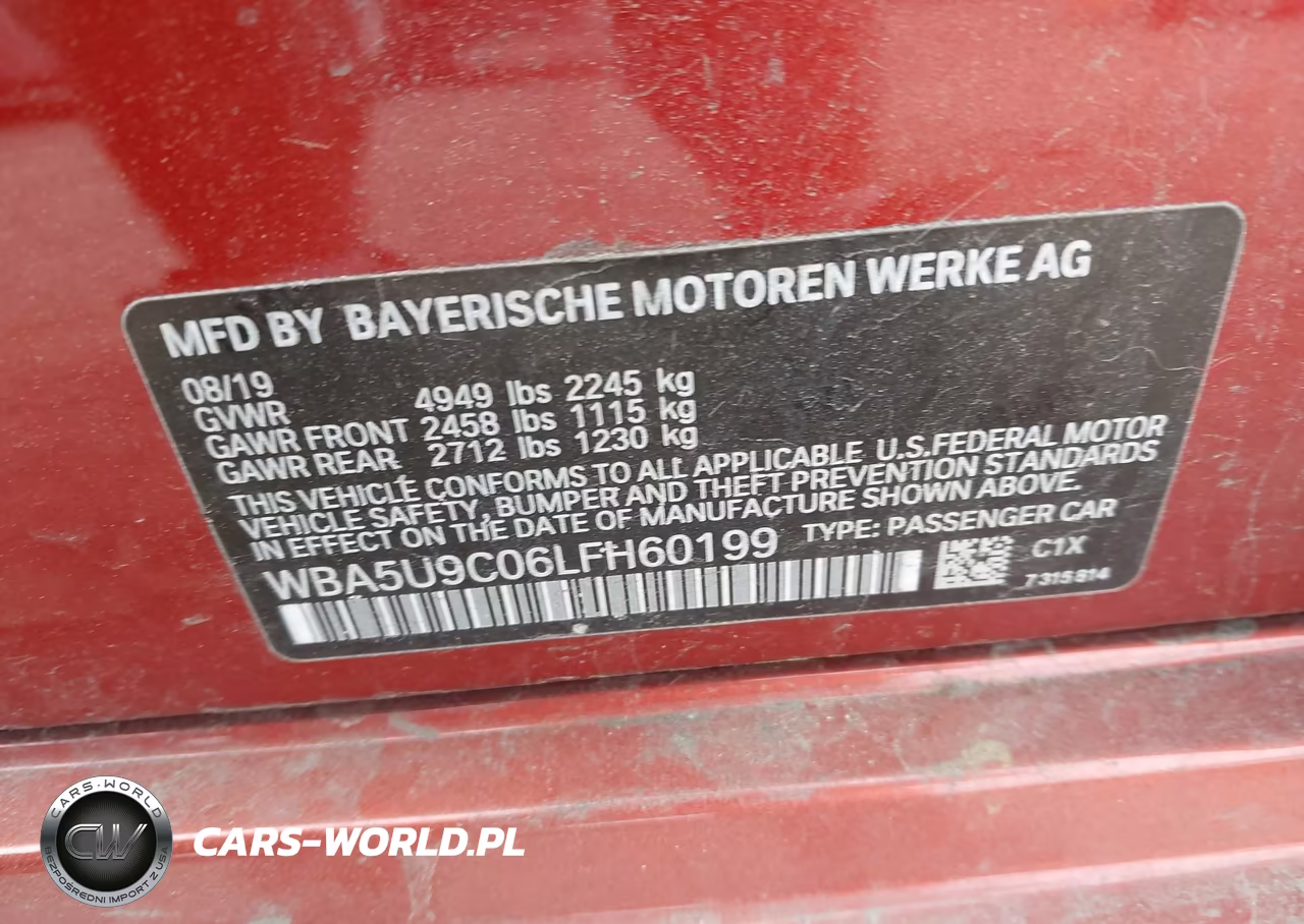 2020 BMW M340I M340I xDrive VIN:WBA5U9C06LFH60199 - 9