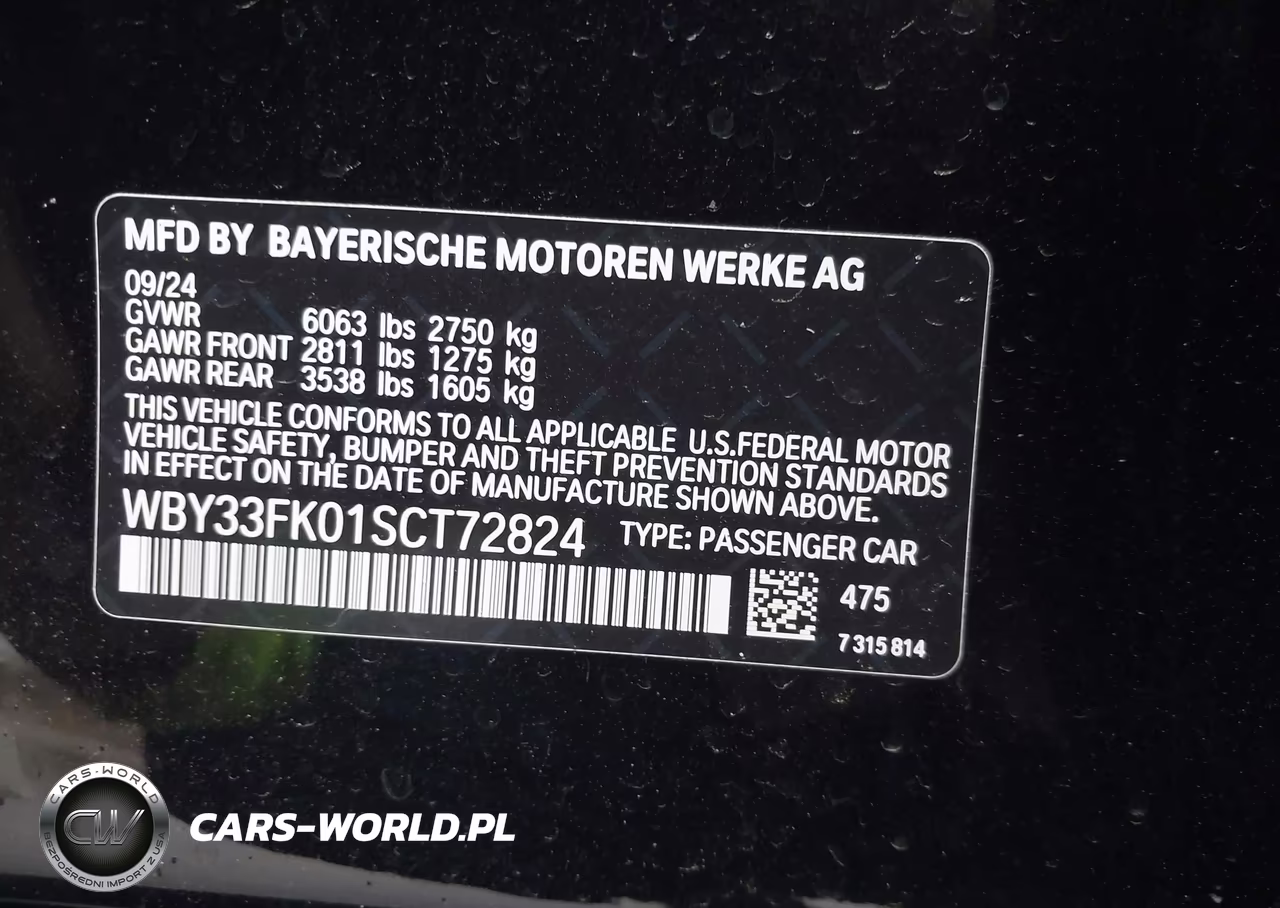 2025 BMW I5 Edrive40 VIN:WBY33FK01SCT72824 - 9