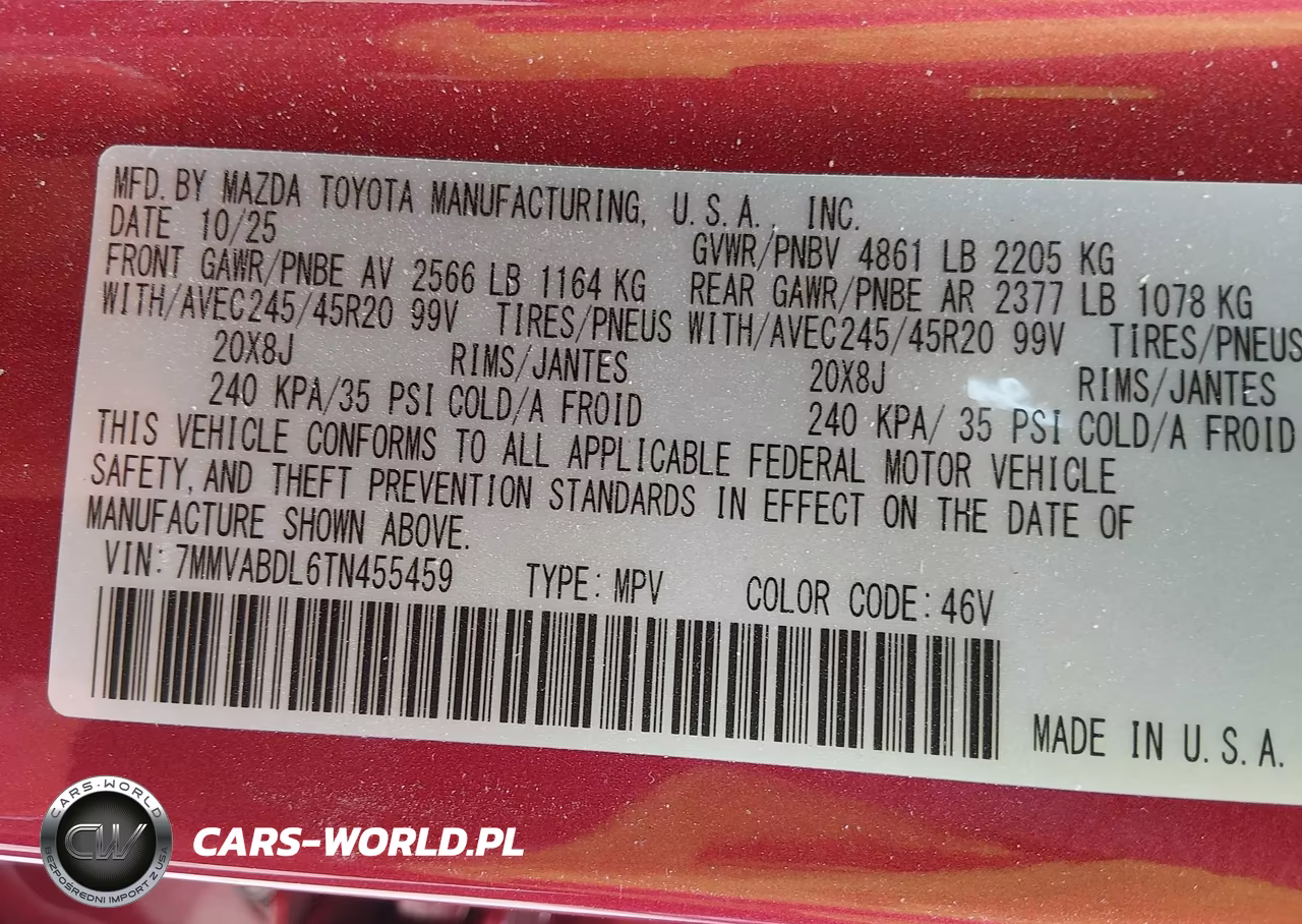 2026 Mazda Cx-50 2.5 S Premium VIN:7MMVABDL6TN455459 - 9