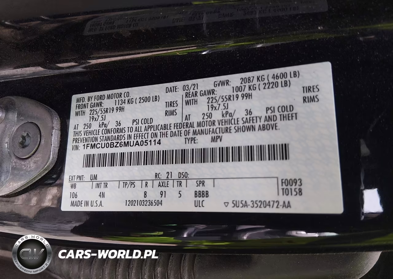 2021 Ford Escape Se Hybrid VIN:1FMCU0BZ6MUA05114 - 9