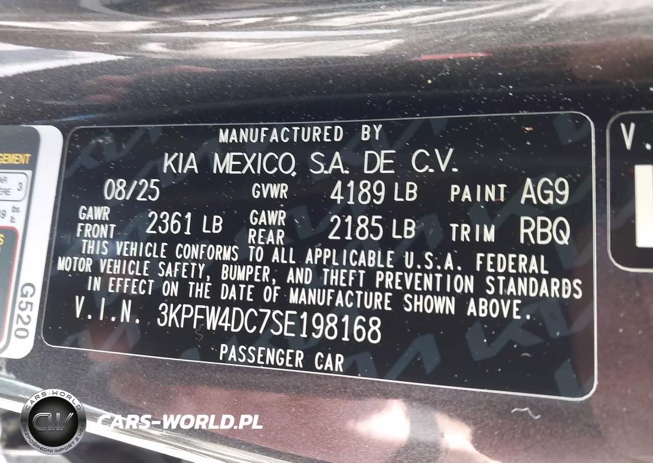 2025 Kia K4 Gt-Line Turbo VIN:3KPFW4DC7SE198168 - 9