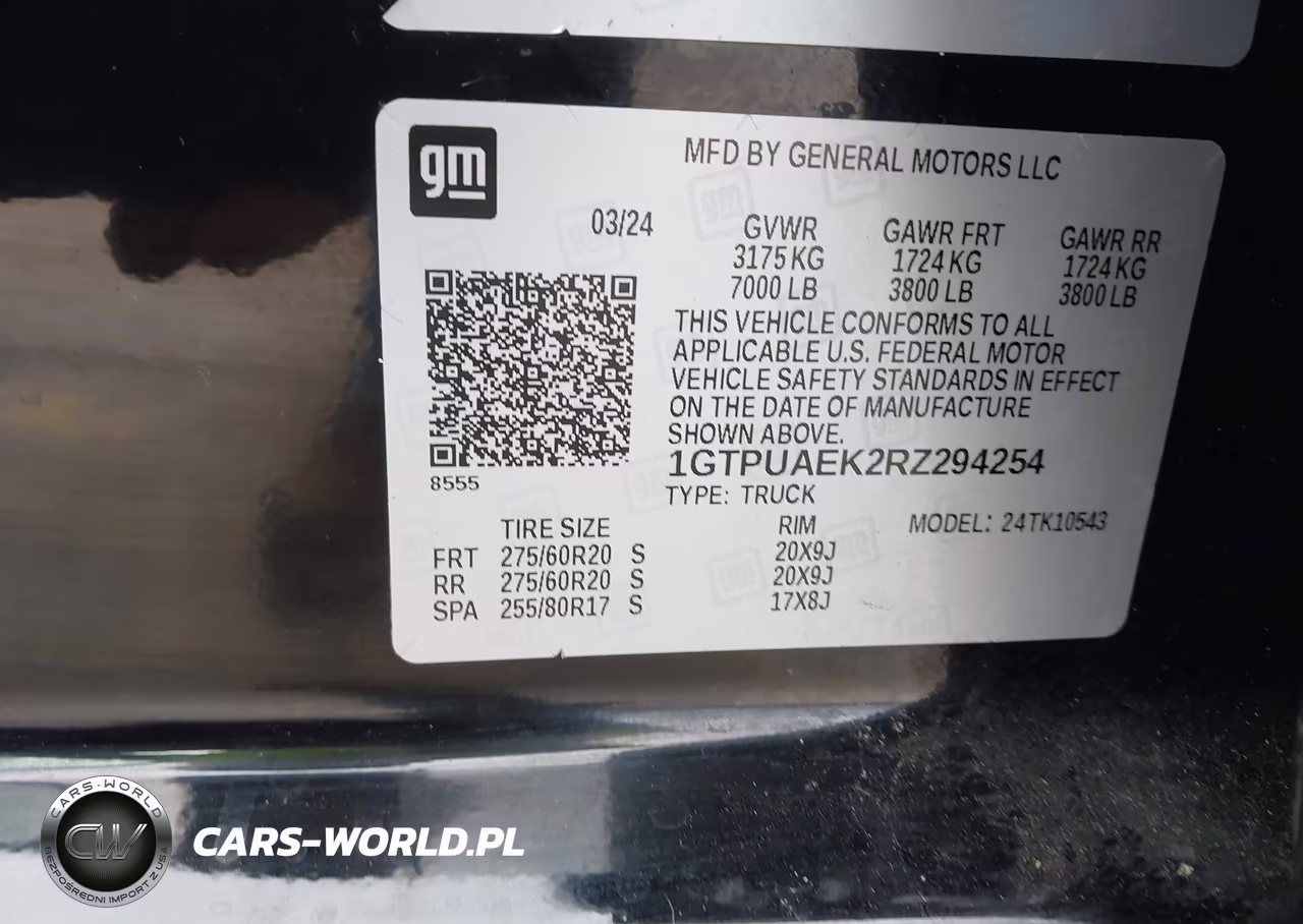 2024 GMC Sierra 1500 4Wd Short Box Pro VIN:1GTPUAEK2RZ294254 - 9