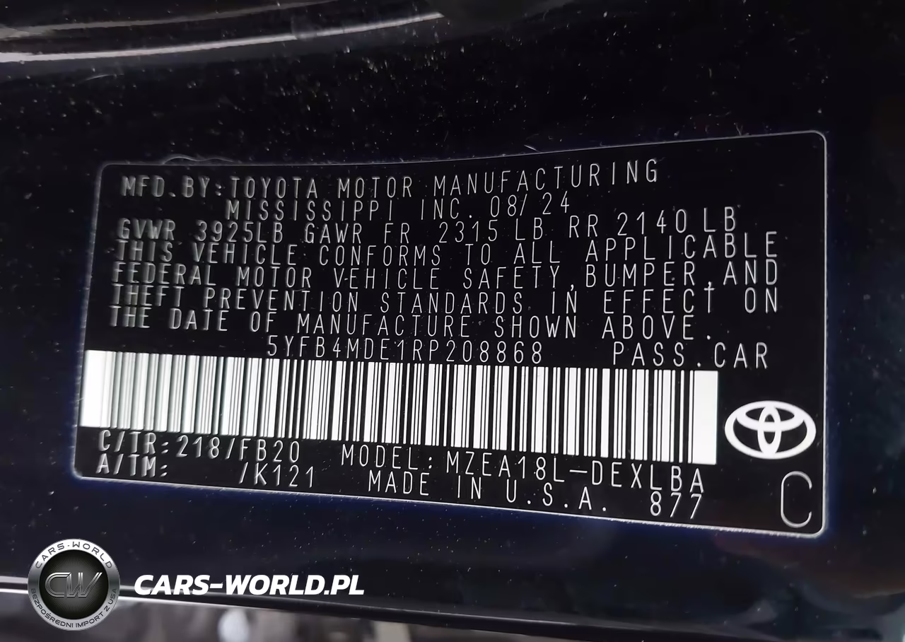 2024 Toyota Corolla Le VIN:5YFB4MDE1RP208868 - 9