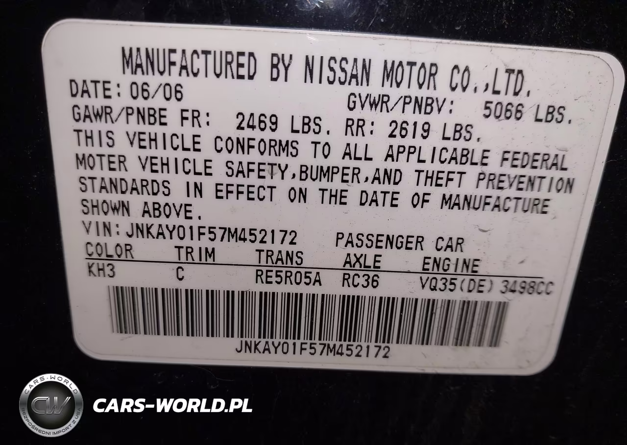 2007 Infiniti M35X VIN:JNKAY01F57M452172 - 9