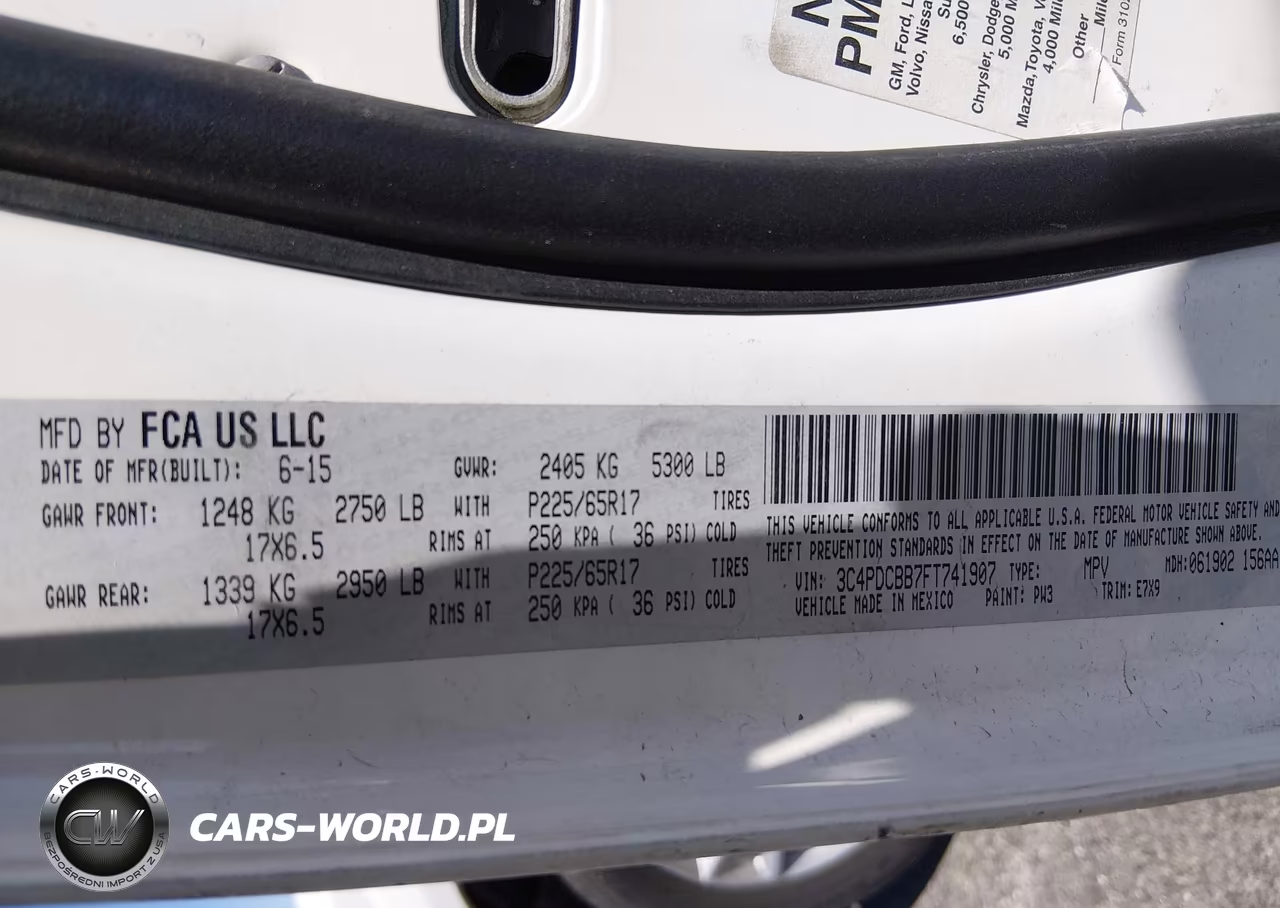2015 Dodge Journey Sxt VIN:3C4PDCBB7FT741907 - 9