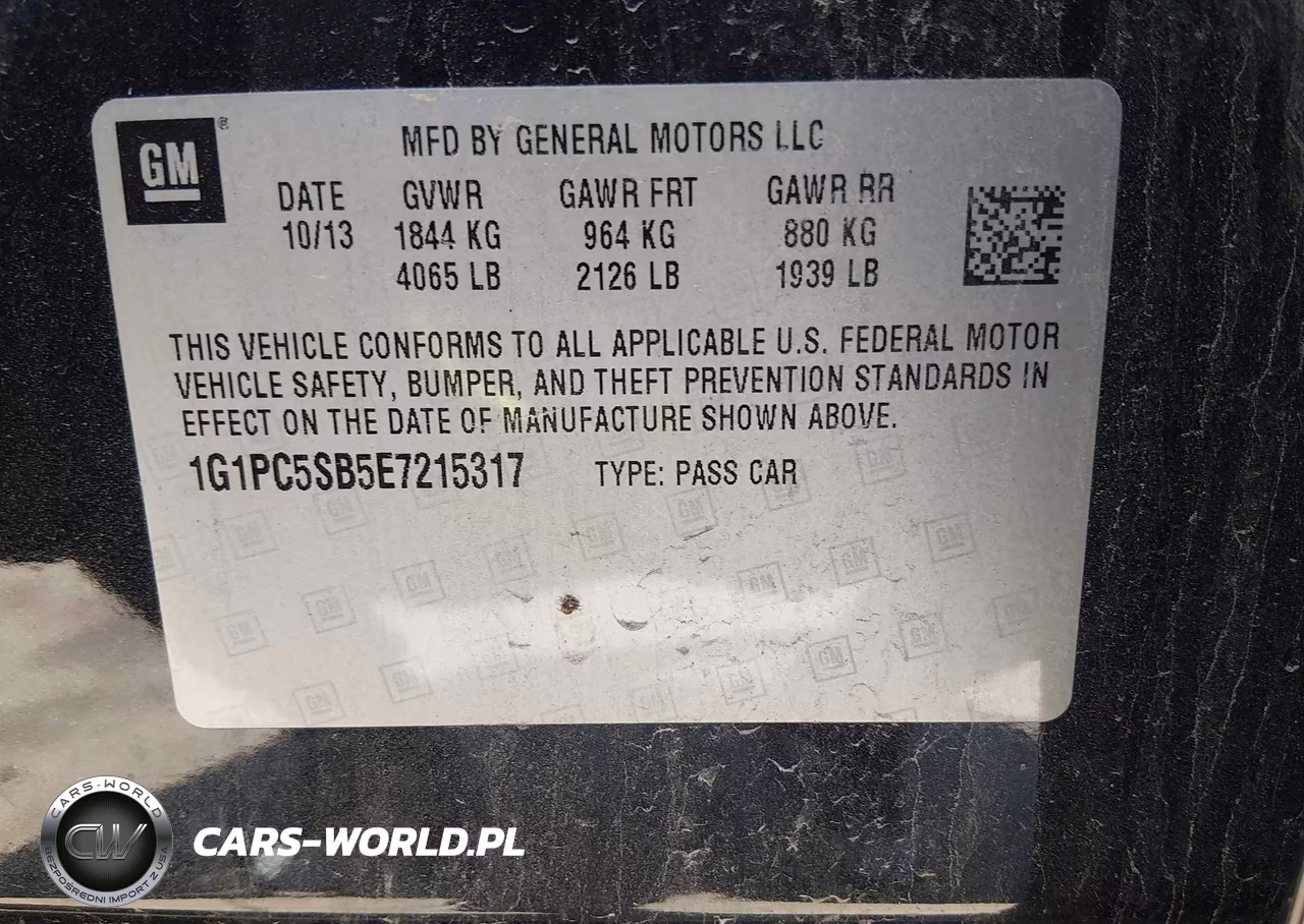 2014 Chevrolet Cruze 1Lt Auto VIN:1G1PC5SB5E7215317 - 9