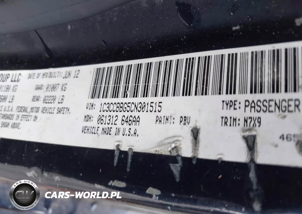 2012 Chrysler 200 Touring VIN:1C3CCBBG5CN301515 - 9