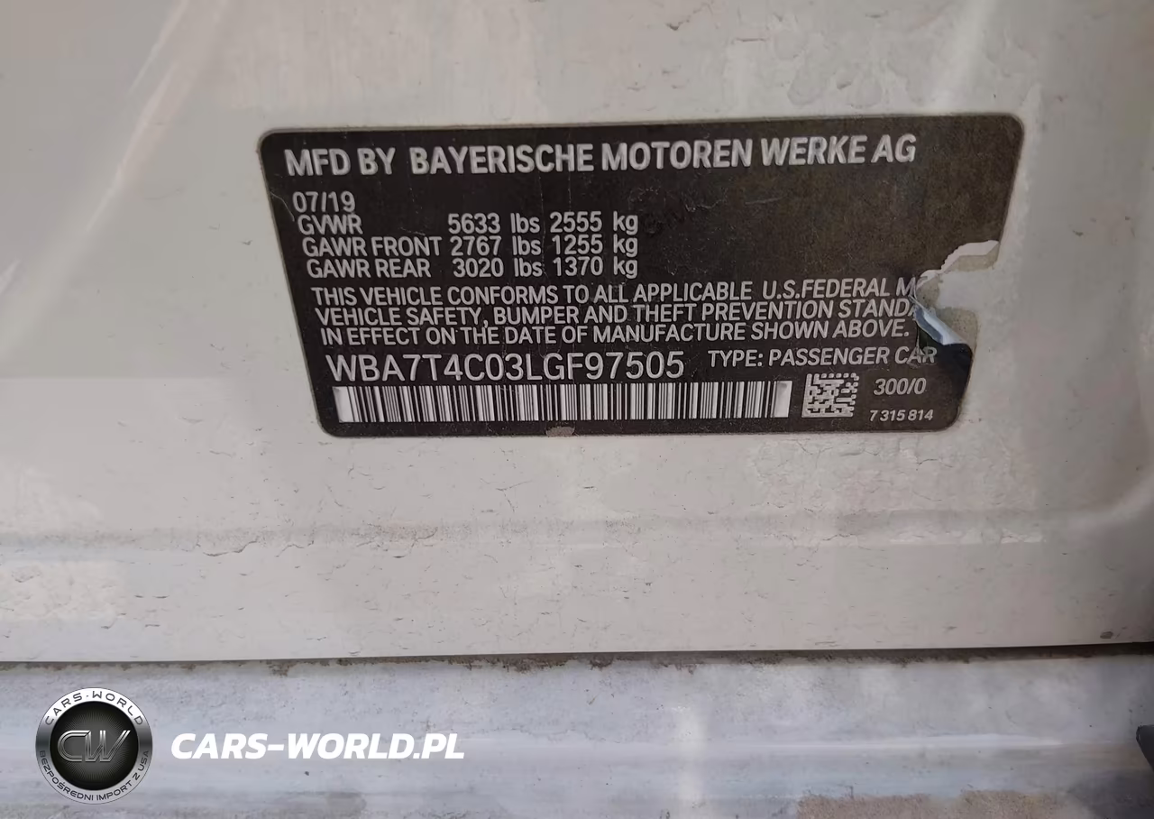 2020 BMW 740I xDrive VIN:WBA7T4C03LGF97505 - 9