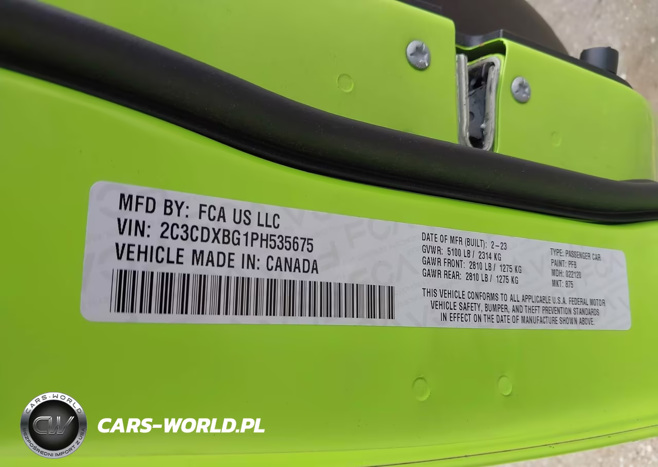 2023 Dodge Charger Sxt VIN:2C3CDXBG1PH535675 - 9