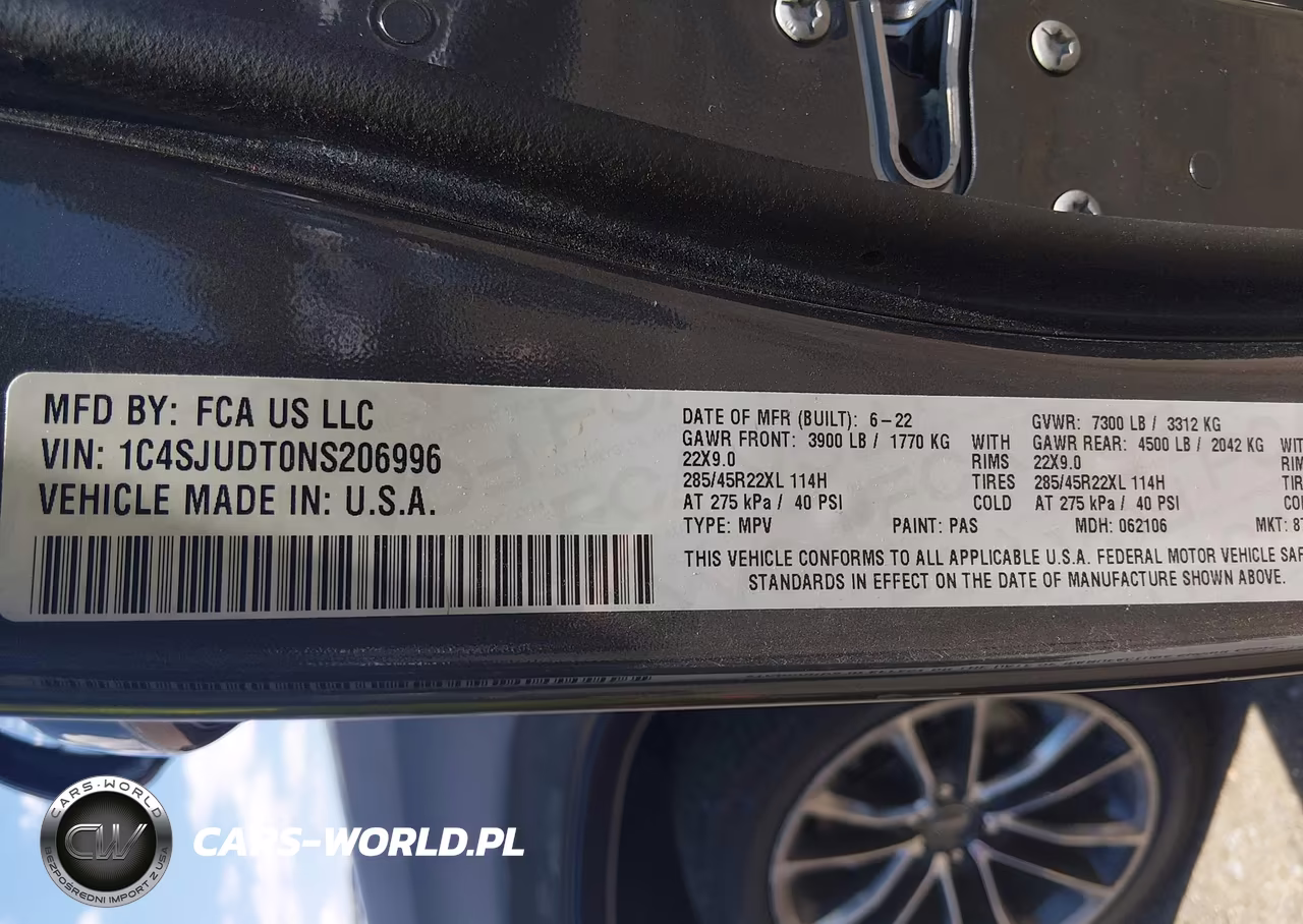 2022 Jeep Wagoneer Series Iii 4X2 VIN:1C4SJUDT0NS206996 - 9