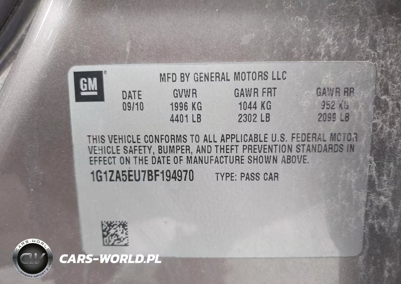 2011 Chevrolet Malibu Ls VIN:1G1ZA5EU7BF194970 - 9