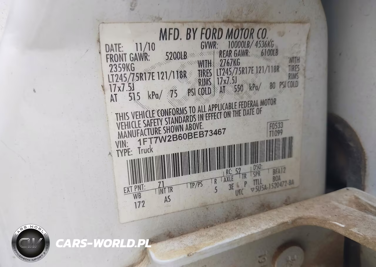 2011 Ford F-250 Xl VIN:1FT7W2B60BEB73467 - 9