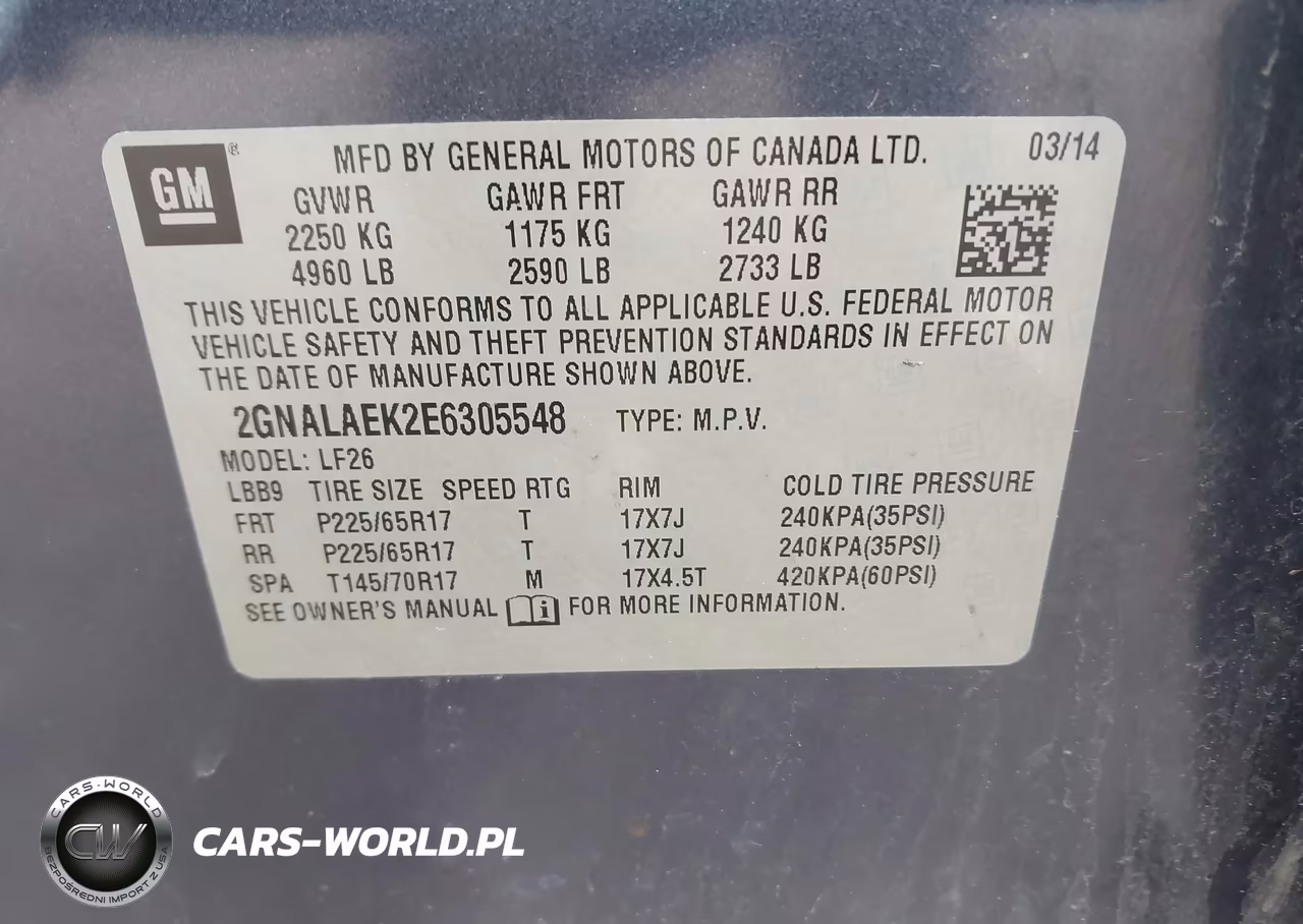 2014 Chevrolet Equinox Ls VIN:2GNALAEK2E6305548 - 9