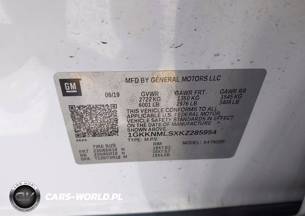 2019 GMC Acadia Slt-1 VIN:1GKKNMLSXKZ285954 - 9