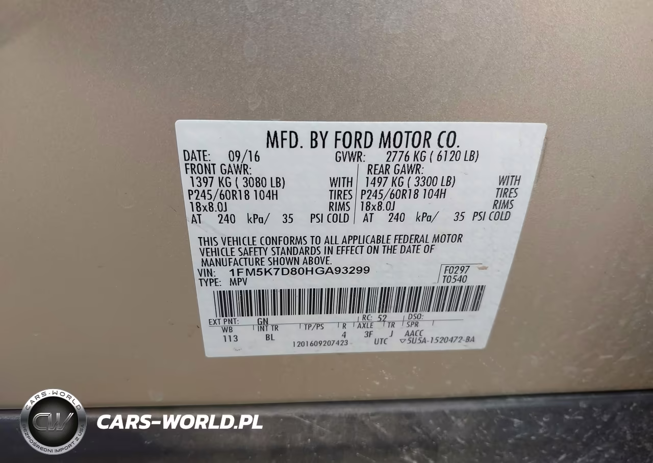 2017 Ford Explorer Xlt VIN:1FM5K7D80HGA93299 - 9