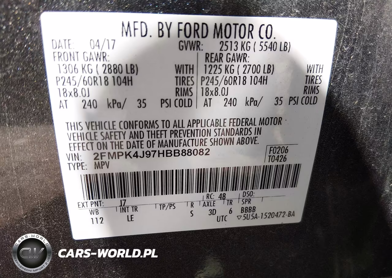 2017 Ford Edge Sel VIN:2FMPK4J97HBB88082 - 9