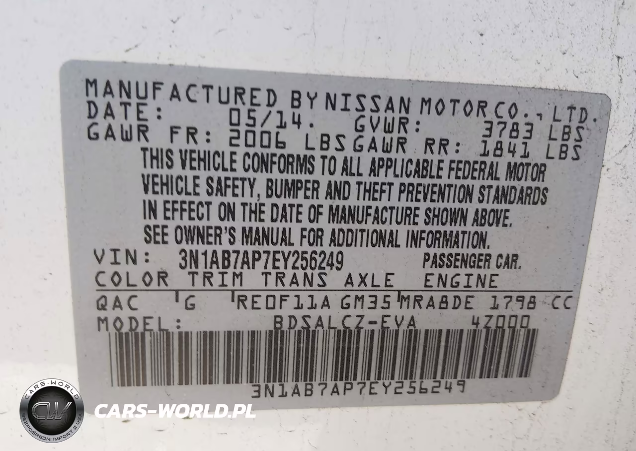 2014 Nissan Sentra S VIN:3N1AB7AP7EY256249 - 9