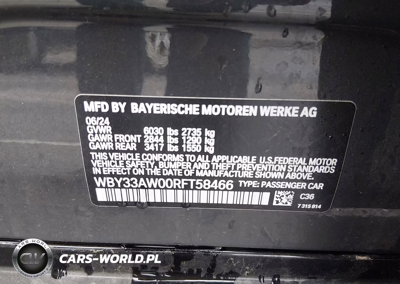 2024 BMW I4 M50 VIN:WBY33AW00RFT58466 - 9