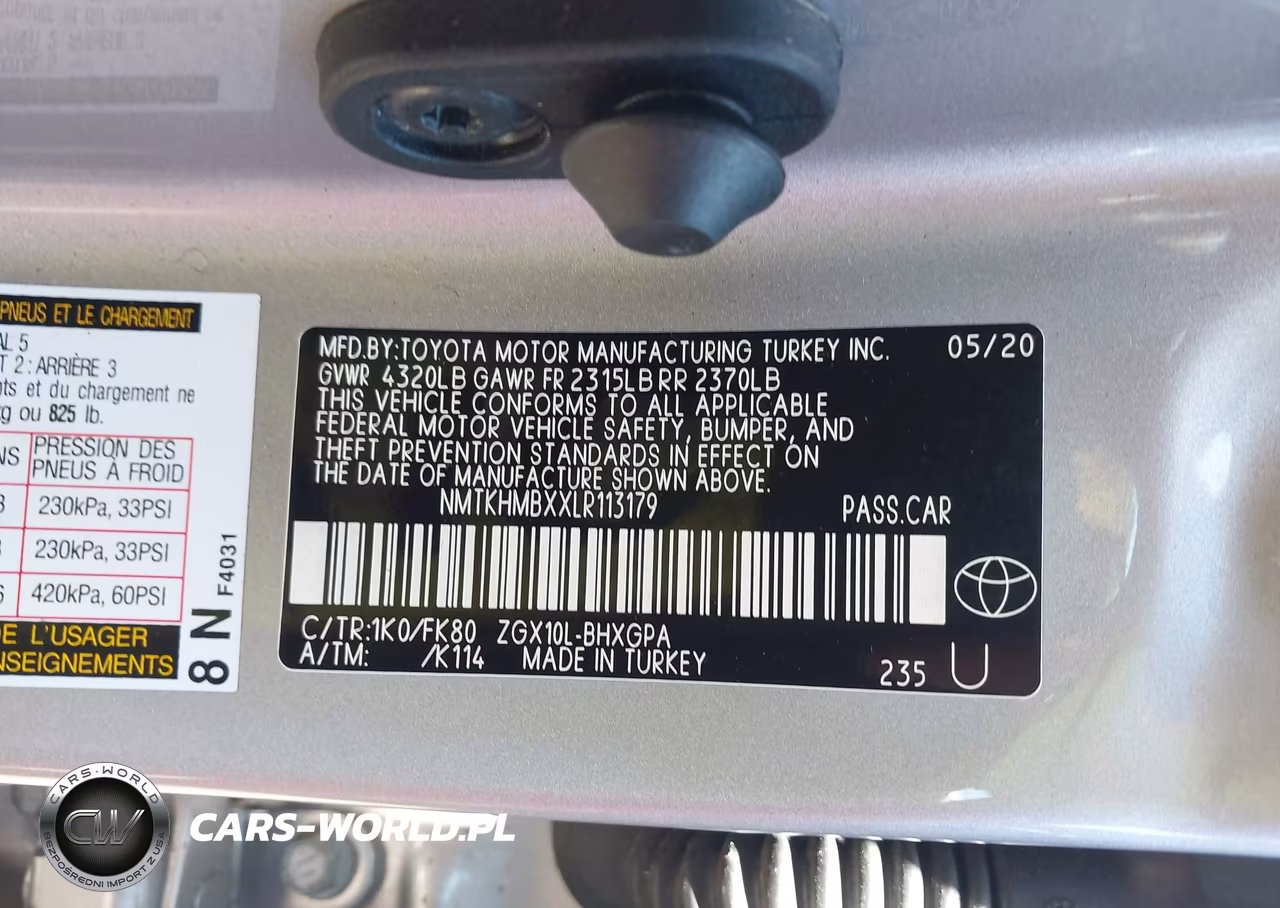 2020 Toyota C-Hr Xle VIN:NMTKHMBXXLR113179 - 9