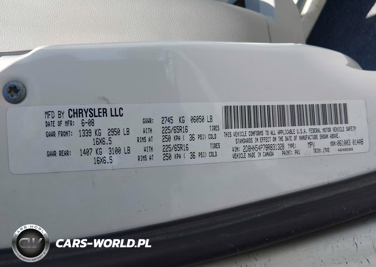 2008 Dodge Grand Caravan Sxt VIN:2D8HN54P78R831328 - 9
