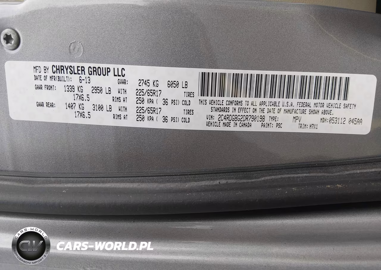 2013 Dodge Grand Caravan American Value Pkg VIN:2C4RDGBG2DR790198 - 9