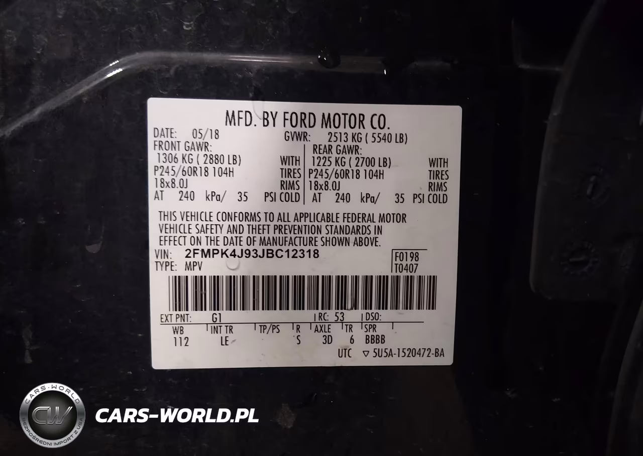 2018 Ford Edge Sel VIN:2FMPK4J93JBC12318 - 9