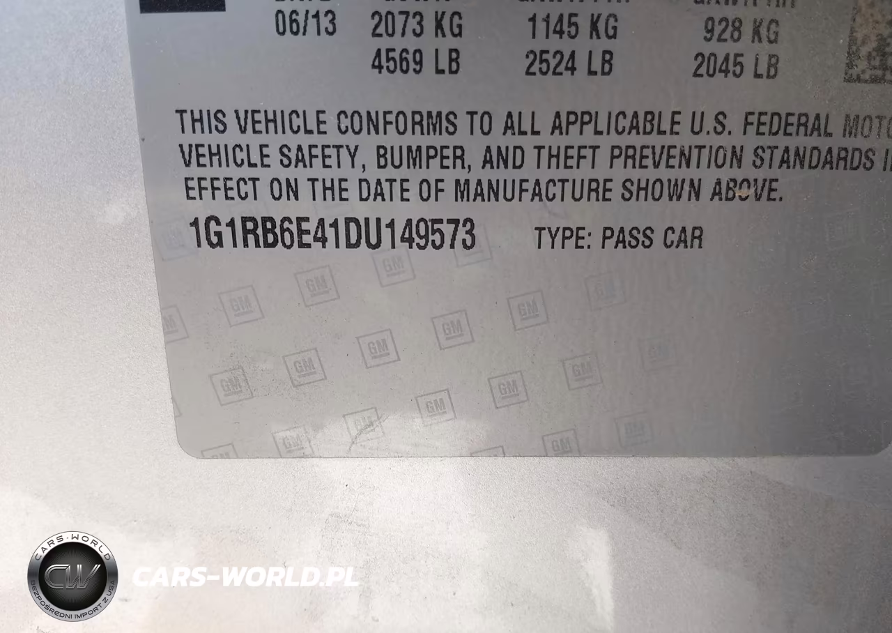 2013 Chevrolet Volt VIN:1G1RB6E41DU149573 - 9