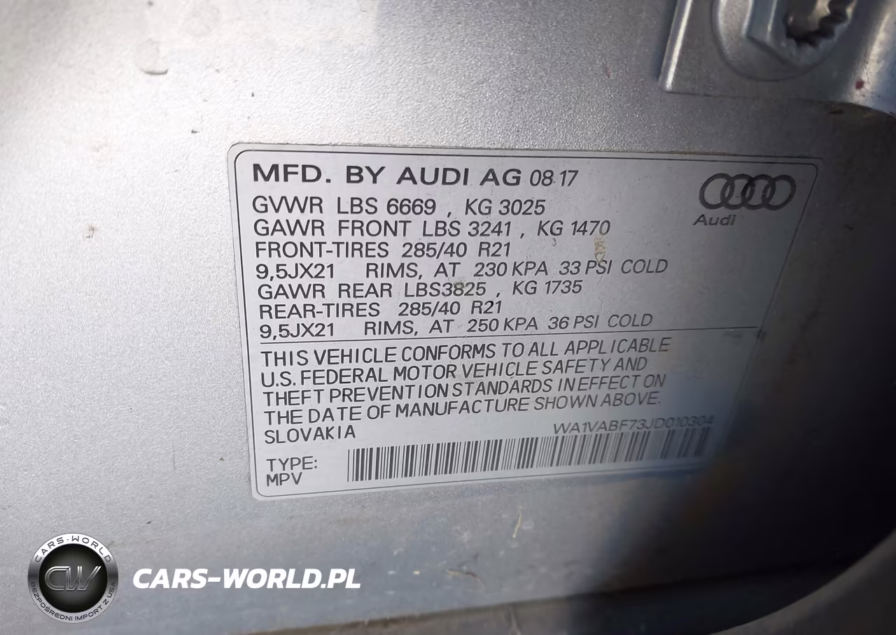 2018 Audi Q7 3.0T Premium VIN:WA1VABF73JD010304 - 9