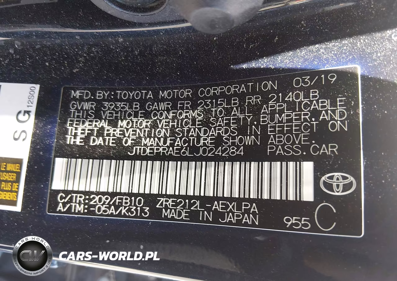 2020 Toyota Corolla Le VIN:JTDEPRAE6LJ024284 - 9