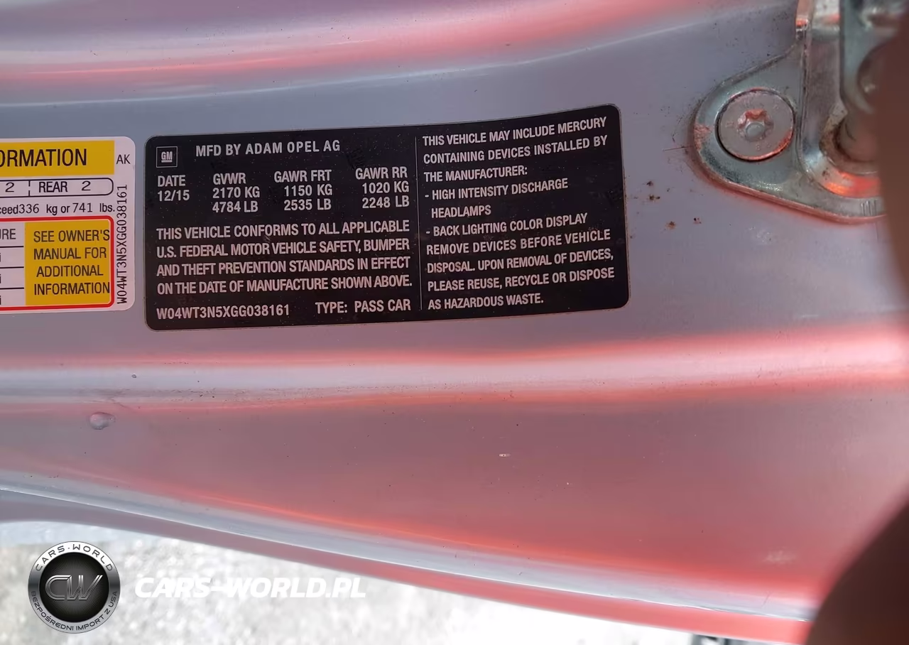 2016 Buick Cascada Premium VIN:W04WT3N5XGG038161 - 9