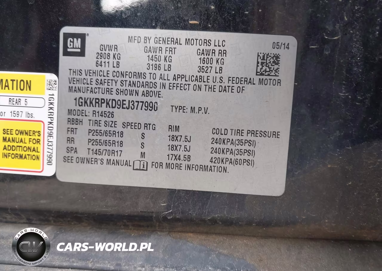 2014 GMC Acadia Sle-2 VIN:1GKKRPKD9EJ377990 - 9